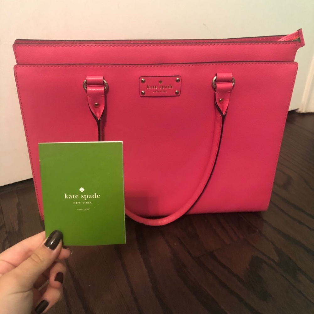 kate spade Hot Pink Leather Tote